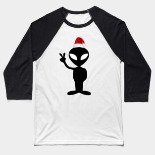 Christmas Alien Baseball T-Shirt